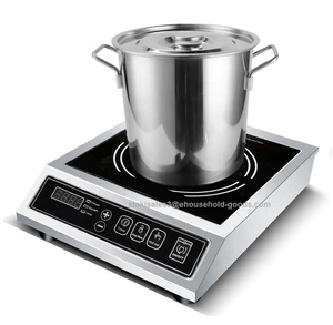 220V 전기 상업용 주방 장비 스테인레스 스틸 상업용 3500W 레스토랑 인덕션 쿠커 - Product Image 1