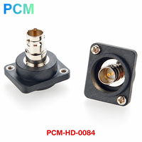 Connecteur coaxial RF de type D BNC femelle-femelle à montage sur panneau, adaptateur de châssis pour équipement de test vidéo CCTV et diffusion
