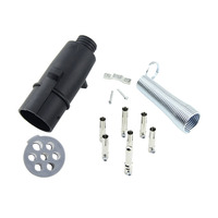 Autone TP03CS 7Pin 24V Nylon Trailer Plug Trailer Parts avec Spiral Protector Meets ISO3731