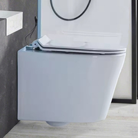 WC suspendu sans bride en céramique de qualité européenne, sanitaire pour salle de bain