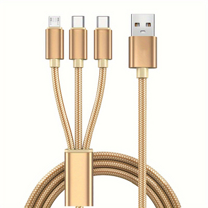 <span class=keywords><strong>Cable</strong></span> de Carga <span class=keywords><strong>USB</strong></span> Multi-Puerto con Logotipo Personalizado, <span class=keywords><strong>Cable</strong></span> de Nailon Trenzado de 1.2M, <span class=keywords><strong>Adaptador</strong></span> de Carga Rápida para IP/Tipo C/Micro <span class=keywords><strong>USB</strong></span> para Impresoras - Product Image 1