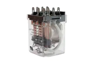 ממסר תעשייתי Mgrelay BTA3-3C 11 פינים הספק גבוה 24VDC/AC 25A3PDT שימוש כללי עם סוגי פלט DC/AC AC אלקטרומגנטי, DC