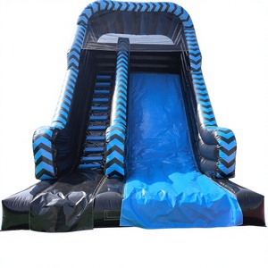 Commercial grade outdoor toboggan gonflable kids bouncy castle <b>large</b> blue inflatable mega <b>slide</b> - Product Image 1