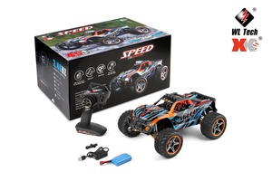 WLtoys 104009 1/10 4WD RC <span class=keywords><strong>Monster</strong></span> <span class=keywords><strong>Truck</strong></span> 45km/h Auto Todoterreno <span class=keywords><strong>de</strong></span> Alta Velocidad Bigfoot con Motor 550, Engranajes Metálicos, Luces LED, Juguete RTR - Product Image 6