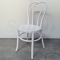 Chaises de mariage en résine style Thonet, empilables, en plastique PP, pour événements, location de fêtes en plein air et banquets de jardin