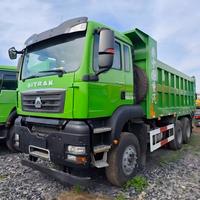 Б/у самосвал Sinotruk Sitrak 6x4, дизельный, 10-колесный, с двигателем Weichai Euro3, леворульный, в хорошем состоянии, для горнодобывающей и строительной отрасли