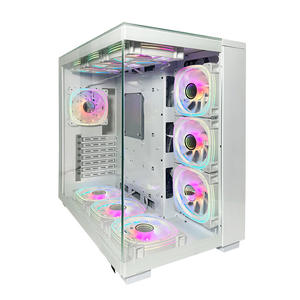 Boîtier d'ordinateur ATX de tour moyenne pour e-sport transfrontalier, vue panoramique ATX, côté en verre, refroidissement par eau, trois vues panoramiques en verre - Product Image 6