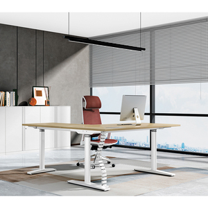 Sang trọng hiện đại L hình Ergonomic Chiều cao có thể điều chỉnh văn phòng điều hành Bàn điện bàn Chiều cao có thể điều chỉnh đứng lên bảng - Product Image 3