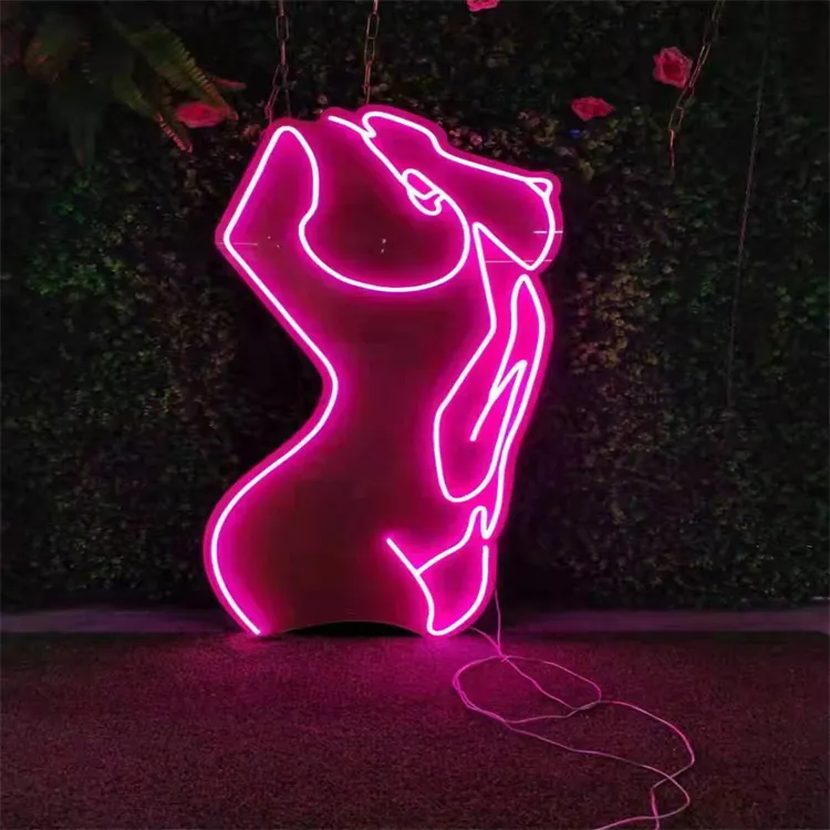 Lady Back Wall Neon Signs LED Night Lights USB Connected Decorative Sign Bedroom Man Cave Room Bar Party Store Club Garage Home