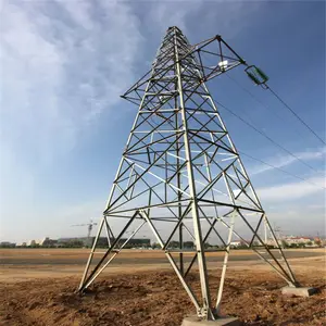 Высокое качество Power Transmission Tower Power Pole электрическая стальная трубчатая башня