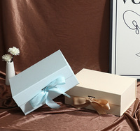 22*16,5*8,8cm Luxuriöse Faltbare Karton-Geschenkboxen mit Magnetverschluss und Prägung für Perücken und Haarbündel - Recycelt