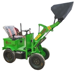 Mini Wheel <span class=keywords><strong>Loader</strong></span> Listrik untuk Kebun, Penggerak 4 Roda Listrik, Front End <span class=keywords><strong>Loader</strong></span> Listrik, Mesin Pembersih Salju - Product Image 6
