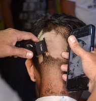 Tondeuse professionnelle pour barbier M1T sans fil 7500 tr/min, lame en céramique DLC à dents profondes, 1500 mAh USB pour salon