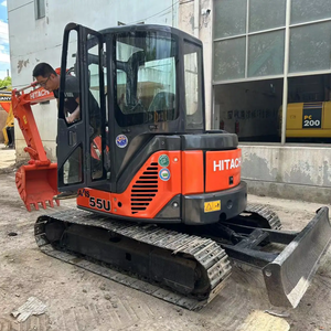 Excavatrice sur chenilles Hitachi ZX55U de performance de stabilité utilisée boîte de vitesses de moteur de 5 tonnes PLC presque neuf à Shanghai - Product Image 1