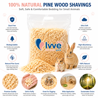 Fournisseur de copeaux de bois de pin en vrac pour litière animale, copeaux de bois 100% naturels, faible teneur en poussière, contrôle des odeurs, litière pour petits animaux