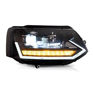 Fari LED Sequenziali per <span class=keywords><strong>VW</strong></span> <span class=keywords><strong>Caravelle</strong></span> <span class=keywords><strong>T5</strong></span> 2011-2015 Transporter Multivan, Gruppo Luci Anteriori con Proiettore DRL, Vendita all'Ingrosso - Product Image 3