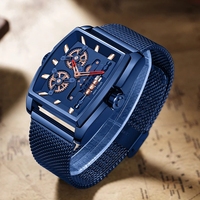 Jam Tangan Pria Mini Focus MF0322G Kulit Coklat Stainless Analog Quartz Fashion Tahan Air Desain Mewah