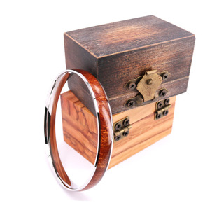 Oem và ODM chào đón thời trang từ khóa nhẹ hơn Koa đồ trang sức gỗ Hộp nhẫn, đồ trang sức bao bì & hiển thị - Product Image 5