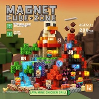 Blocs de construction magnétiques 3D DIY, cubes colorés, jouets magnétiques pour enfants, ensemble éducatif STEM pour cadeau d'anniversaire