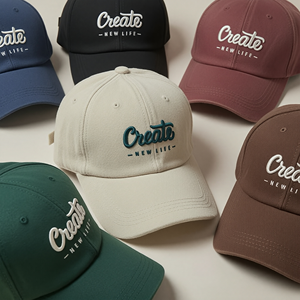 Casquette de baseball souple en coton lavé, personnalisable avec logo brodé 3D, 6 panneaux, pour hommes et femmes - Product Image 1