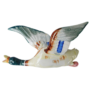Décoration animale en céramique personnalisée en gros, style mid-century, oiseau volant, oie, jardinière murale, poches, canard colvert, plaques murales - Product Image 3
