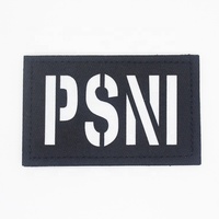 Badges gros personnalisé évider Logo patchs en tissu lumineux avec adhésif crochet et boucle