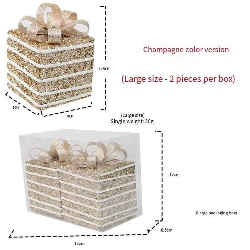 แพ็คคู่แชมเปญลายทางขนาดใหญ่
