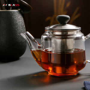 Tisane — <span class=keywords><strong>infuseur</strong></span> classique en acier inoxydable, <span class=keywords><strong>théière</strong></span> en verre Borosilicate isolé, résistant à la chaleur - Product Image 3