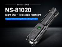 Lampe torche LED rechargeable par USB 1000 lumens, lampe de poche d'urgence pour la plongée, l'intérieur et l'extérieur, avec batterie 18650, corps en ABS, indice de protection IP55