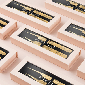 Pinzas para Extensión de Pestañas ESSI LASH, Empaque Personalizado en Caja, Marca Privada, Pinzas de Acero Inoxidable con Punta de Fibra para Extensión de Pestañas de Volumen - Product Image 5