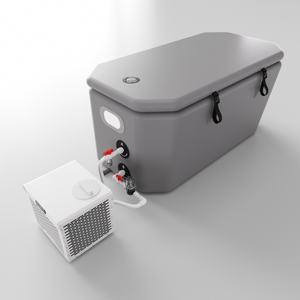 Baignoire de récupération pliable carrée en PVC gonflable avec mini-refroidisseur d'eau et filtre de refroidissement pour bain froid - Product Image 4