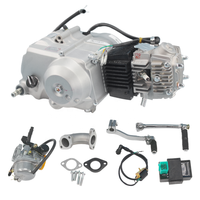 Moteur Lifan LF110cc 4 vitesses avec embrayage rapide, carburateur CDI, bloc-cylindres en fer pour Monkey Dax Pit Bike, ensemble moteur de moto tout-terrain