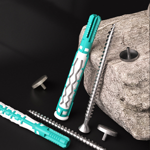 <strong>Spade</strong> Drill <strong>Bit</strong> <strong>for</strong> Metal Drilling HRT Brand 80mm Length Green Plastic Expansion Tubes - Product Image 4