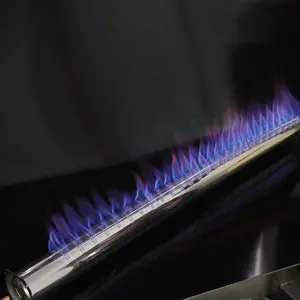 Tubo de quemador de gas natural de acero inoxidable industrial para caldera de gas