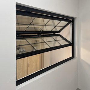 Fenêtre pliante coulissante en aluminium et verre, <span class=keywords><strong>double</strong></span> <span class=keywords><strong>vitrage</strong></span>, à grilles, style bi-fold, pour l'extérieur - Product Image 3