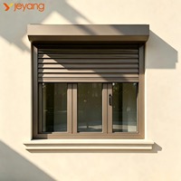 Store banne coulissante moderne avec volet roulant intégré anti-effraction et pare-soleil pour villa, télécommande, prix direct usine
