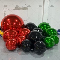 Ballon miroir en PVC coloré à vente chaude 100 cm Boules miroir brillantes Sphère miroir gonflable pour décoration