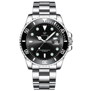 Orologio da uomo automatico meccanico in acciaio inossidabile Ai <span class=keywords><strong>Lang</strong></span>, nuovo, impermeabile, con quadrante a lancette, modello Green Water Ghost, pezzo unico - Product Image 5