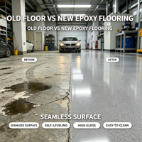 Peinture époxy auto-nivelante résistante aux taches et facile à nettoyer pour sols en sable coloré, liquide, pour béton, intérieur/extérieur, projets domestiques