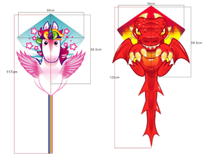 <span class=keywords><strong>Cerf</strong></span>-<span class=keywords><strong>volant</strong></span> <span class=keywords><strong>licorne</strong></span> personnalisé pour l'extérieur, <span class=keywords><strong>cerf</strong></span>-<span class=keywords><strong>volant</strong></span> diamant de dessin animé, vente en gros d'animaux volants à bas prix, directement de l'usine - Product Image 4