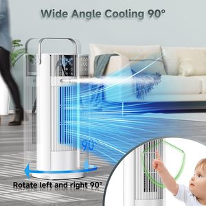 Ventilador de torre vertical inteligente con función de aire acondicionado, deshumidificador y carga USB para habitaciones - Product Image 5