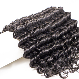 Extensiones de <span class=keywords><strong>Cabello</strong></span> Humano Pre-Separadas con Ondas Profundas Tipo Pluma, 100% <span class=keywords><strong>Cabello</strong></span> Humano Natural <span class=keywords><strong>para</strong></span> Trenzas, Ondas de Agua, Línea Pluma - Product Image 4