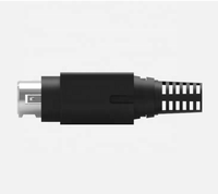 Conector Macho DIN R7B de 4 Pines Tipo Ensamblable, Modelo XA-R7B4PMAB, Embalaje en Bolsa de PE
