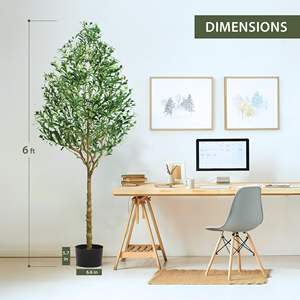Haute Qualité 4ft Artificielle Olive Tree Pot Détachable <span class=keywords><strong>Pas</strong></span> <span class=keywords><strong>Cher</strong></span> En Plastique Faux Plantes Caractéristiques Détachable Thanksgiving Nouvel An - Product Image 6