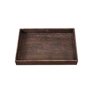 Stile giapponese antico a un solo livello in legno pane vassoio di spezie rettangolare di bambù gioielli di stoccaggio <span class=keywords><strong>Display</strong></span> intagliato lacca - Product Image 4