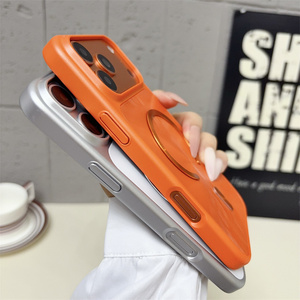 เคสโทรศัพท์แม่เหล็กไล่เฉดสีนีออนออโรร่าสำหรับ iPhone 17 16 15 14 Pro Max กระจก AG เลนส์เลเซอร์หลากสี ฝาหลัง PC ชุบเคลือบ - Product Image 6