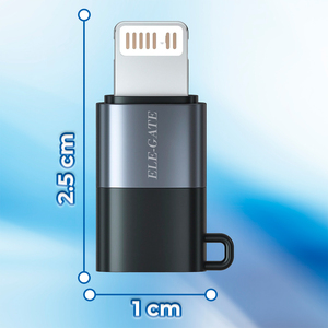 อะแดปเตอร์ ELE-GATE Lightning เป็น USB C แบบเสียบใช้งานได้ทันทีสำหรับโทรศัพท์มือถือ - Product Image 3