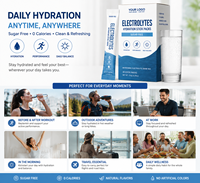 Rainwood Créatine Électrolyte Taurine en Poudre Sachets OEM Pré-Entraînement Hydratation Boisson Mixte