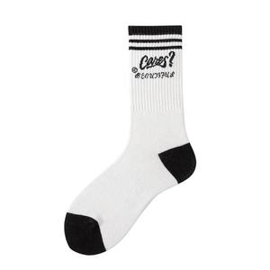 Wholesale Fashion Trend Black and White Letter <b>Socks</b> – Streetwear Hip Hop Cotton <b>Socks</b> for Women - Product Image 4
