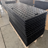 Tapis de protection composite antidérapant en plastique HDPE 4x8 12,7 mm pour équipement lourd, construction, routes, boue et marais